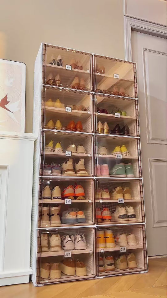 Livify™ LuxeStack Foldable Shoe Boxes